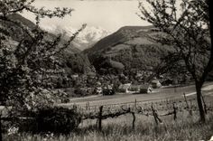 MODERN CARD Allevard les Bains View and Solid mass of Gleyzin