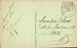 Camino de Dauphine Vercors de la POSTAL de la VENDIMIA de las grandes partes y catarata estrechas de Bourne