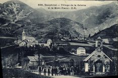 VINTAGE POSTCARD Dauphine Village of Salette and the Plano Mount
