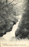 VINTAGE POSTCARD Sassenage Cascades of the blue Pit