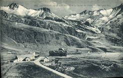 VINTAGE POSTCARD Dauphine Lautaret and the Chain of Large Galibier