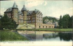 VINTAGE POSTCARD Vizille the Castle and the Park