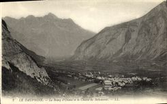 VINTAGE POSTCARD Dauphine the Borough D Oisans and the Chain of Belledonne