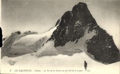 VINTAGE POSTCARD Dauphine Oisans the Peak of the Low register seen of the Collar of the Roofing stone
