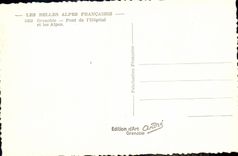 POSTAL MODERNA puente de Grenoble de L hospital y las montanas