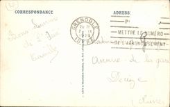 POSTAL Grenoble de la VENDIMIA vista en L lsere y la gama alpestre