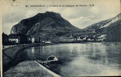 POSTAL Grenoble L Isere y el casco de la VENDIMIA de Neron