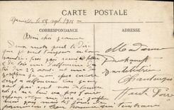 POSTAL Grenoble L lsere de la VENDIMIA el puente suspendido y la mina de piedra de Quay