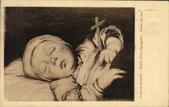 Museo de la POSTAL de la VENDIMIA de Grenoble Ribera Enfant que duerme