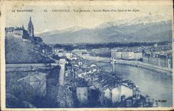 Opinion Sainte Marie D de Dauphine Grenoble de la POSTAL de la VENDIMIA en tapa y las montanas