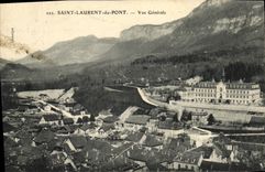 VINTAGE POSTCARD Saint Laurent of the Bridge View