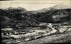 POSTAL Dauphine de la VENDIMIA el valle de Romanche visto del camino de Laffrey