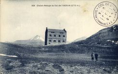 El refugio de la cabana del pais de la POSTAL de la VENDIMIA del collar de L lseren