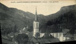 VINTAGE POSTCARD Saint Pierre D Entremont View