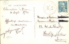 VINTAGE POSTCARD Lake Paladru