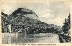 POSTAL Grenoble de la VENDIMIA los muelles de la taza y el Eynard Saint