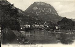 POSTAL Grenoble L Isere y el Eynard de la VENDIMIA Saint
