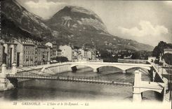 POSTAL Grenoble L Isere y St Eynard de la VENDIMIA