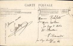 VINTAGE POSTCARD Grenoble Strong Plane and the Bastille