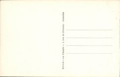 VINTAGE POSTCARD Grenoble View and the Chain De Belledonne