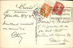 VINTAGE POSTCARD Grenoble Marie Saint In Top And the Quay Stone quarry