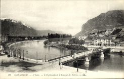 POSTAL Grenoble L Isere L explanada y el casco de la VENDIMIA de Neron