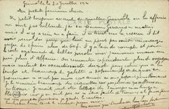 VINTAGE POSTCARD Grenoble the Garden of City the Torrent Urbain Basset hound