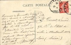 VINTAGE POSTCARD Grenoble the Bridge of L Esplanade Strong the Plane and the Bastille