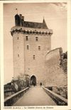VINTAGE POSTCARD Chinon Chatelet D Entered of the Castle