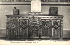 VINTAGE POSTCARD Langeais Cases with 15th