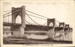 VINTAGE POSTCARD Langeais Nouvau Bridge