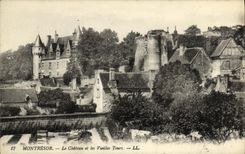 VINTAGE POSTCARD Montresor the Castle and the Old women towers