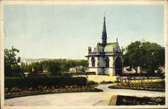 VINTAGE POSTCARD Amboise the Castle the vault St Hubert and the Loire Valley