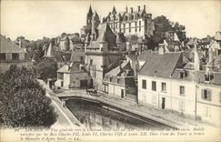 CPA Environs De Loches Vue Generale Vers le Chateau 