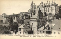 CPA Loches Le Chateau Royal La Porte des cordeliers et la Collegiale