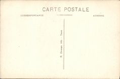VINTAGE POSTCARD Azay the Curtain Detail of the Principal Frontage the castle Carries D entered
