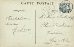 VINTAGE POSTCARD Surroundings of Tours Luynes the Castle the Village