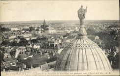 VINTAGE POSTCARD Tours Dome of the Basilica St Martin