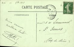 VINTAGE POSTCARD Tours L Town hall and the Jets D Water