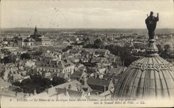 VINTAGE POSTCARD Tours the Holy Dome of the Basilica Martin