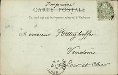 VINTAGE POSTCARD Tours Charlemagne L church Holy Martin