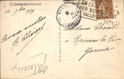 St Valerio de la POSTAL de la VENDIMIA en Caux la playa vista en los embarcaderos