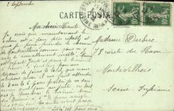 St Valerio de la POSTAL de la VENDIMIA en Caux el acantilado
