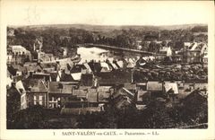 VINTAGE POSTCARD St Valery in Caux Panorama
