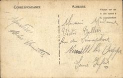 El St Valerio de la POSTAL de la VENDIMIA en Caux L antes del puerto tiene marea baja