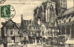 VINTAGE POSTCARD Rouen the Court D Albane