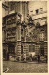 VINTAGE POSTCARD Rouen monumental Fountain Street of the large clock