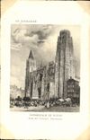VINTAGE POSTCARD Rouen Cathedral Seen of the principal gate