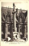 VINTAGE POSTCARD Rouen the War memorial For the Fatherland Real LED sarte