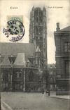 VINTAGE POSTCARD Rouen Turn St Laurant